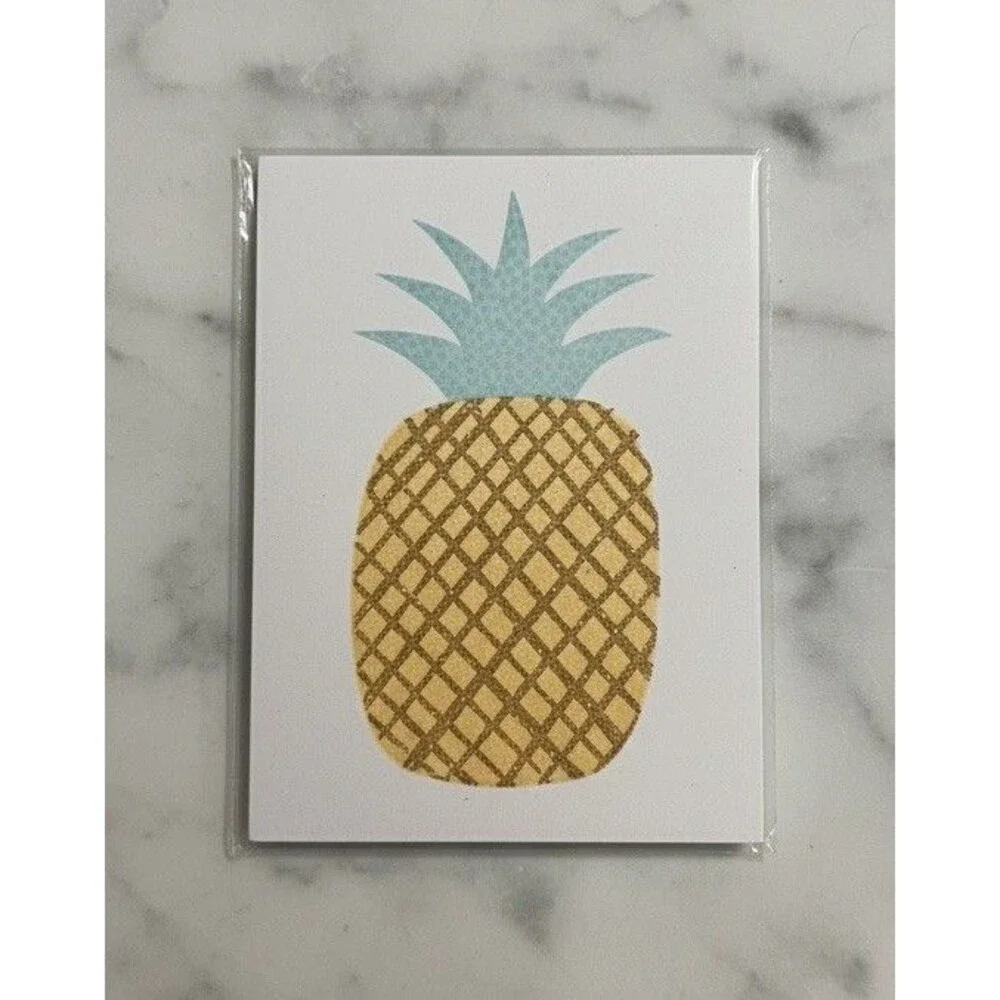 Cute Pineapple Blank Note Cards With‎ Envelopes 10 Ct.